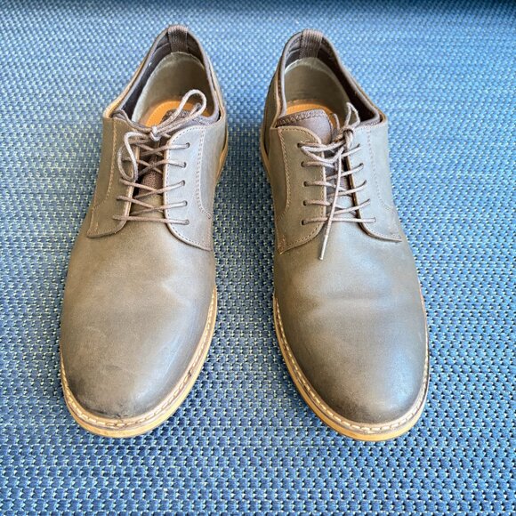 seven91 Brown Plain-Toe Derby Oxfords Casual Dress Shoes Men’s 11 - Pre-owned - Picture 2 of 14